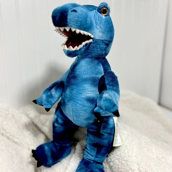 Build-A-Bear Workshop Blue T-Rex Plush 16” Dinosaur | Soft Stuffed Animal Dino - Picture 5 of 8